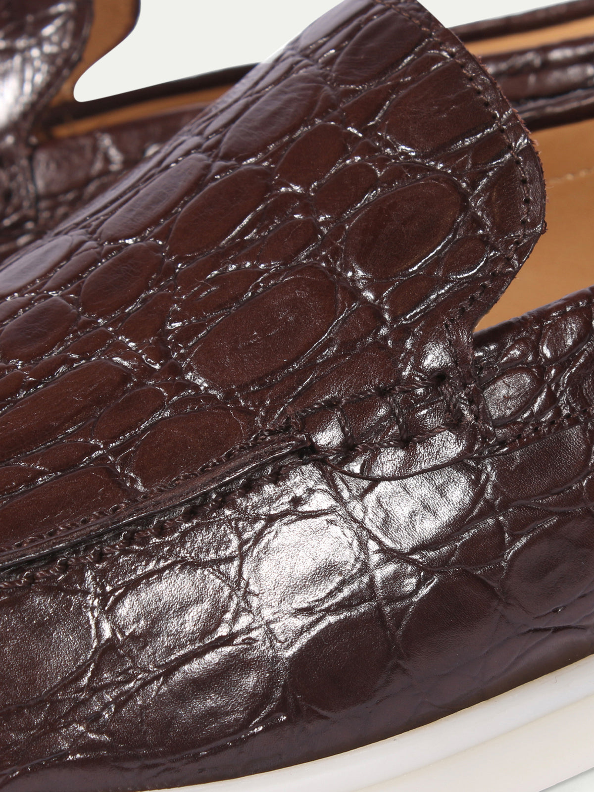 Yacht Loafer Krokodil Leder Braun