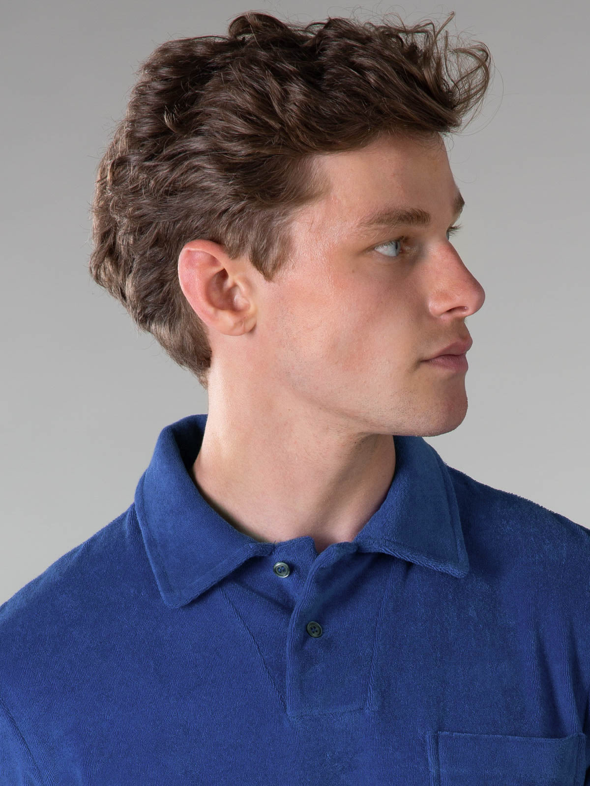 FROTTEE-POLOSHIRT ULTRAMARIN